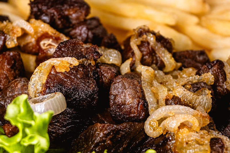 Smoky BBQ Ranch pizza with caramelized onions